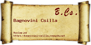 Bagnovini Csilla névjegykártya